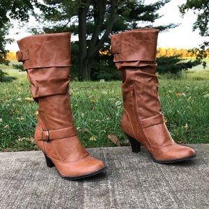 SW New York, Heeled Slouch boots